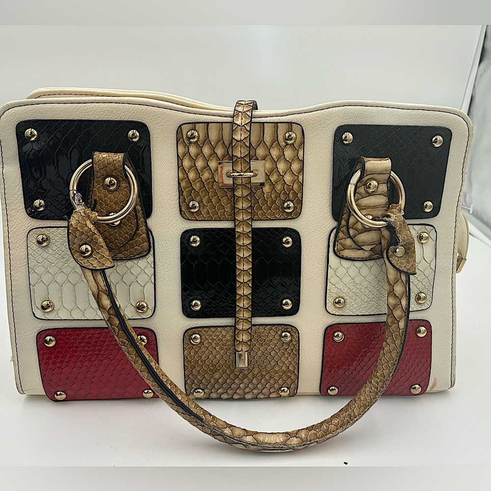 JOLIE FOLIE Tiled Front Large Handbag